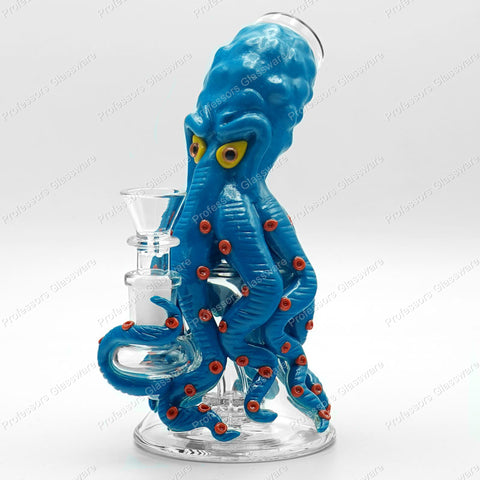 7" Evil Octopus Colored Bong
