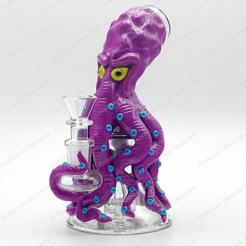 7" Evil Octopus Colored Bong