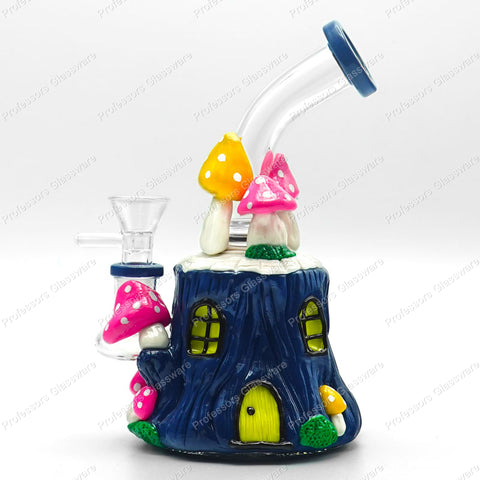 7" Gnome Cottage Mystical House Bong