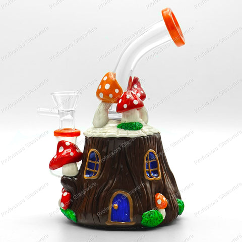 7" Gnome Cottage Mystical House Bong