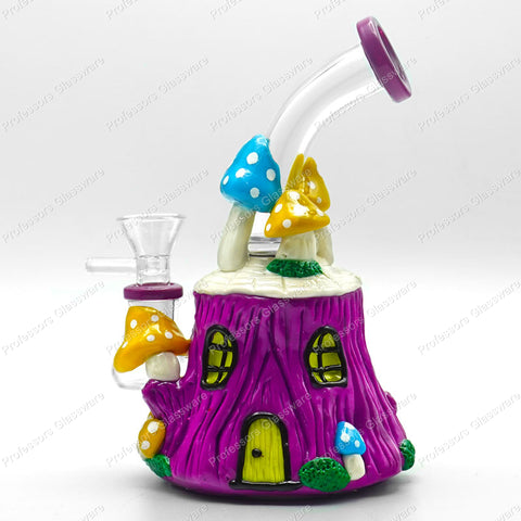 7" Gnome Cottage Mystical House Bong