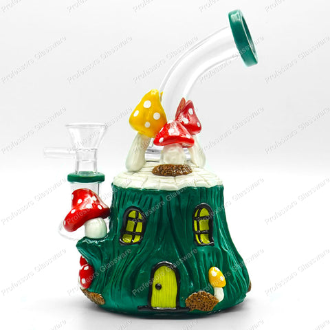 7" Gnome Cottage Mystical House Bong