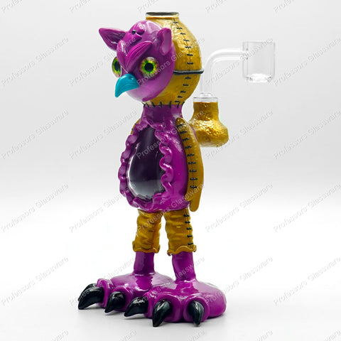 10" Colorful Standing Owl Bong