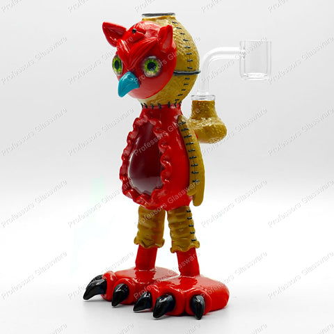 10" Colorful Standing Owl Bong