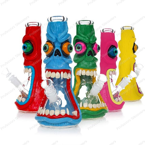 10" Angry Skeleton Monster Bong