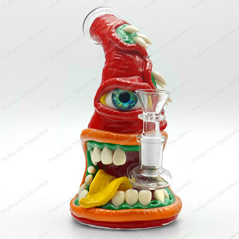 8" Spiked Monster Eye Tongue Bong
