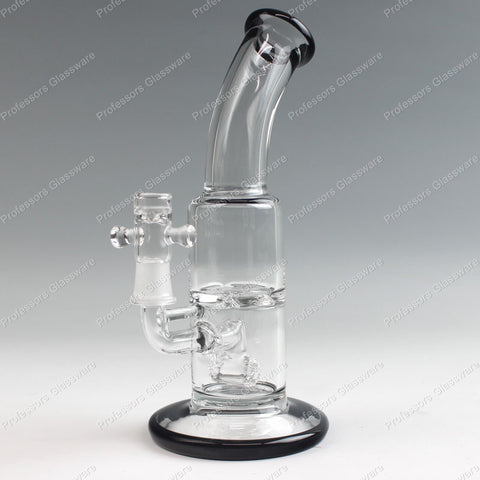 9" Curved Turbine Barrel Percolator Bong