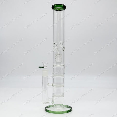 16" Quad Percolator Straight Tube Bong