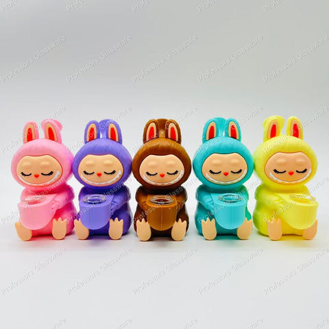Labubu Labubong Silicone Bong — Closed Eyes Design