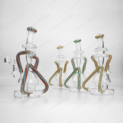10" Multicolor Tie Dye Recycler