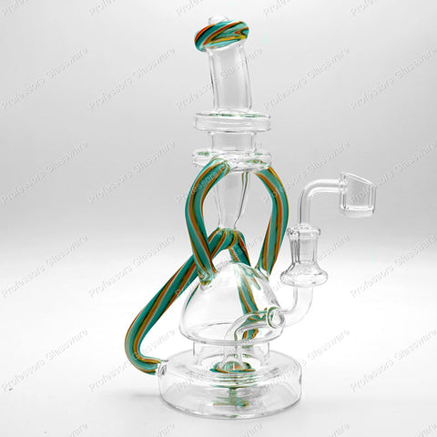 10" Multicolor Tie Dye Recycler