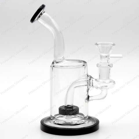 7" Cylinder Recycler Curved Bong