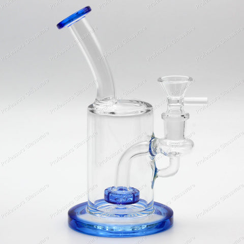 7" Cylinder Recycler Curved Bong