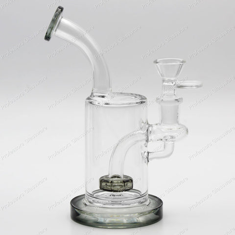 7" Cylinder Recycler Curved Bong