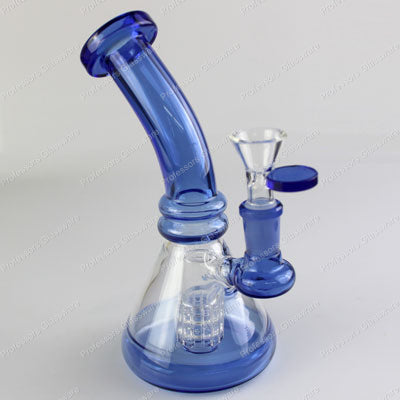 7" Curved Percolator Beaker Bong