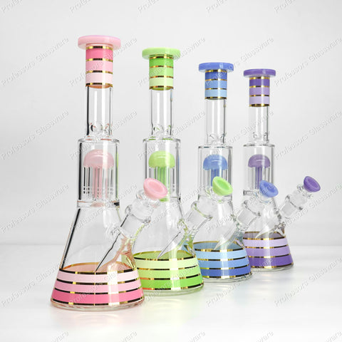 10" UFO Striped Bong