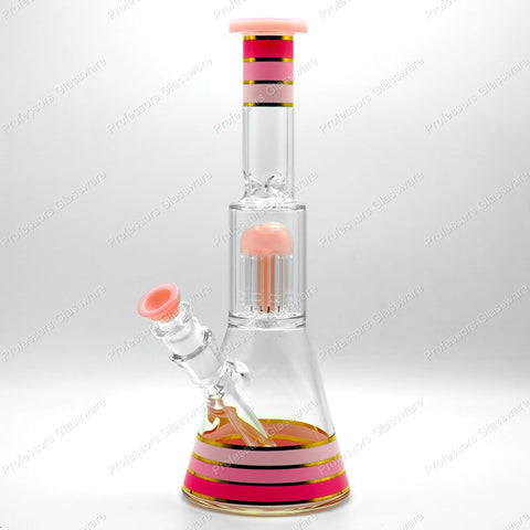 10" UFO Striped Bong