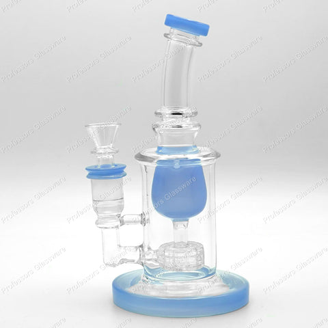 8" Curved Matrix Pear Percolator Bong