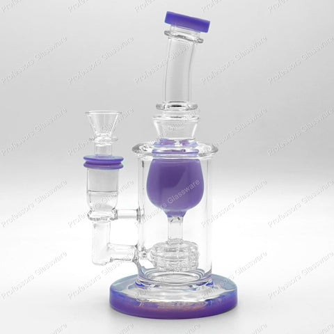 8" Curved Matrix Pear Percolator Bong