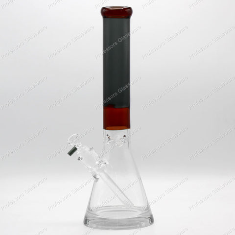 16" Colored Beaker Ice Catcher Bong