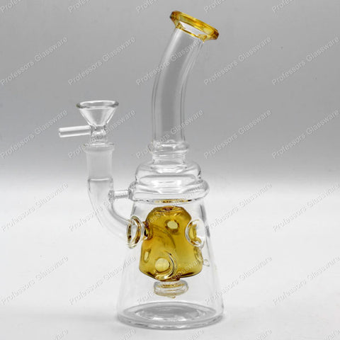 8" Swiss Percolator Curved Bong