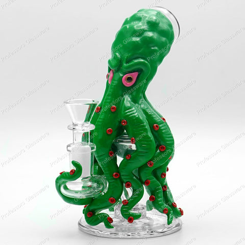 7" Evil Octopus Colored Bong