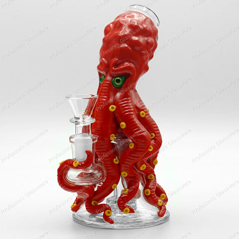 7" Evil Octopus Colored Bong