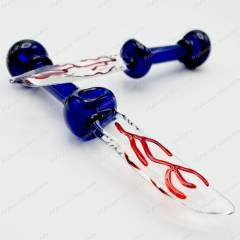 7.75″ Knife Glass Hand Pipe – Edgy Blade Design