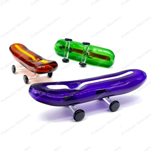 5″ Skateboard Glass Hand Pipe – Unique Skate Design