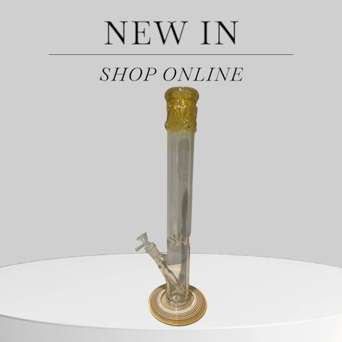 18" Fumed Straight Tube Bong