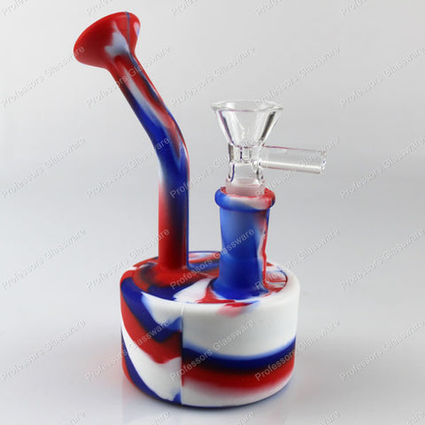 5.75″ Silicone Water Pipe – Pocket-Size Unbreakable Bong