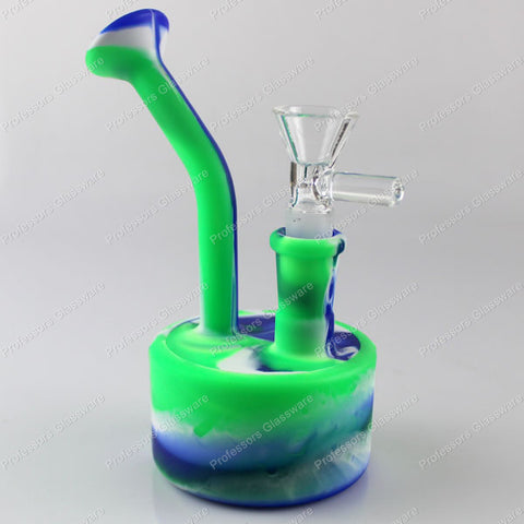 5.75″ Silicone Water Pipe – Pocket-Size Unbreakable Bong