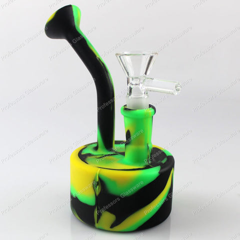 5.75″ Silicone Water Pipe – Pocket-Size Unbreakable Bong