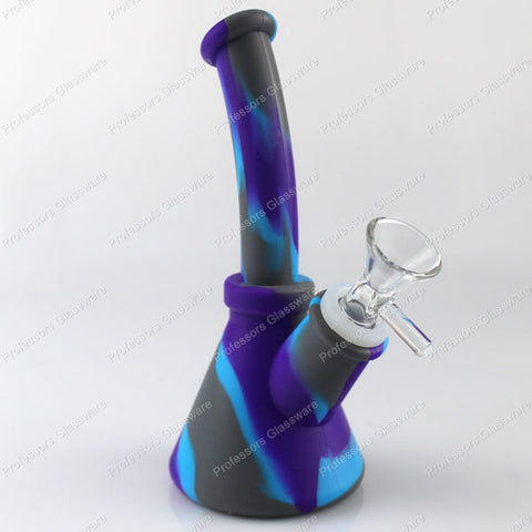 6.5″ Silicone Water Pipe – Unbreakable Travel-Ready Bong