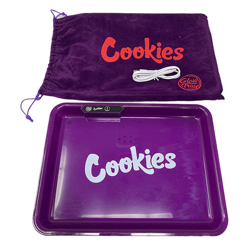 Purple Cookies LED Rolling Tray GlowTray