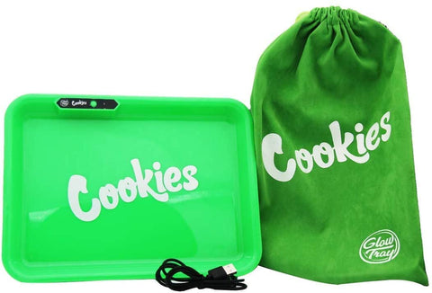 Green Cookies LED Rolling Tray GlowTray