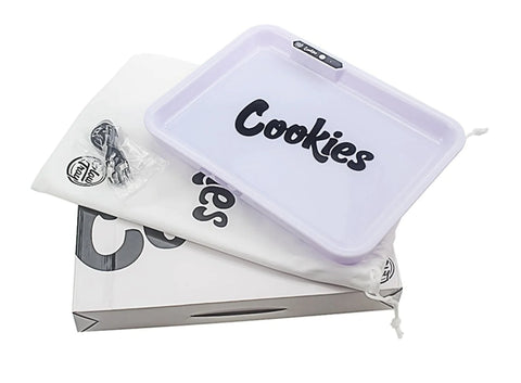 White Cookies LED Rolling Tray GlowTray